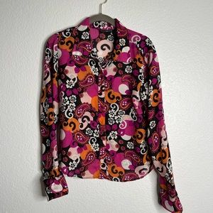 Vintage Y2K MaryKate and Ashley Pasiley Button Up Top